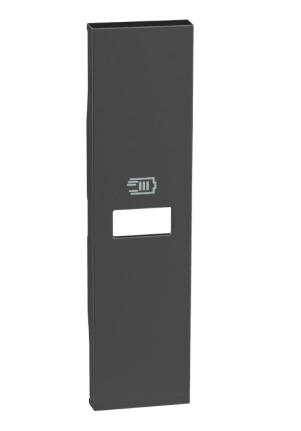 Cover Bticino LivingNow 1 moduli per caricatore USB nero - KG11C 01