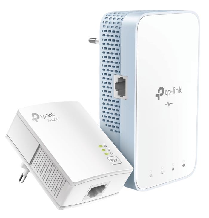 Kit ripetitori wifi TP-Link Powerline AV1000+Wifi AC1200 bianco - RE220 01