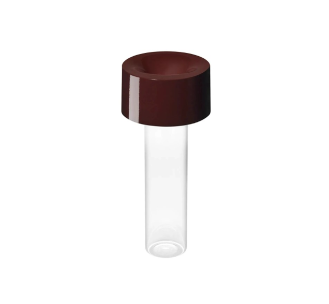 Lampada da tavolo led Foscarini Fleur ricaricabile 1,6W 3000K burgundy -  FN3260T000-68E00 01