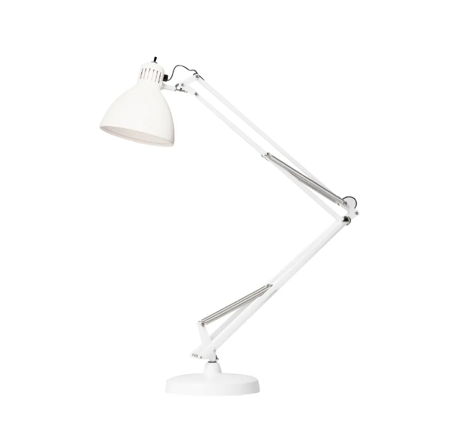 Lampada da tavolo Fontanaarte Naska Grande orientabile 1x max 46W E27 bianco - F810010200BINE 01