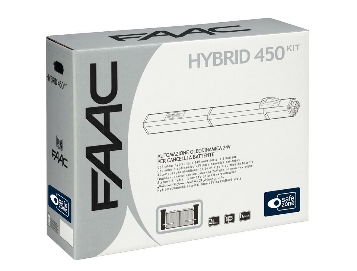 faac faac hybrid kit safe automazione oleodinamica 24v per cancelli a battente 105683