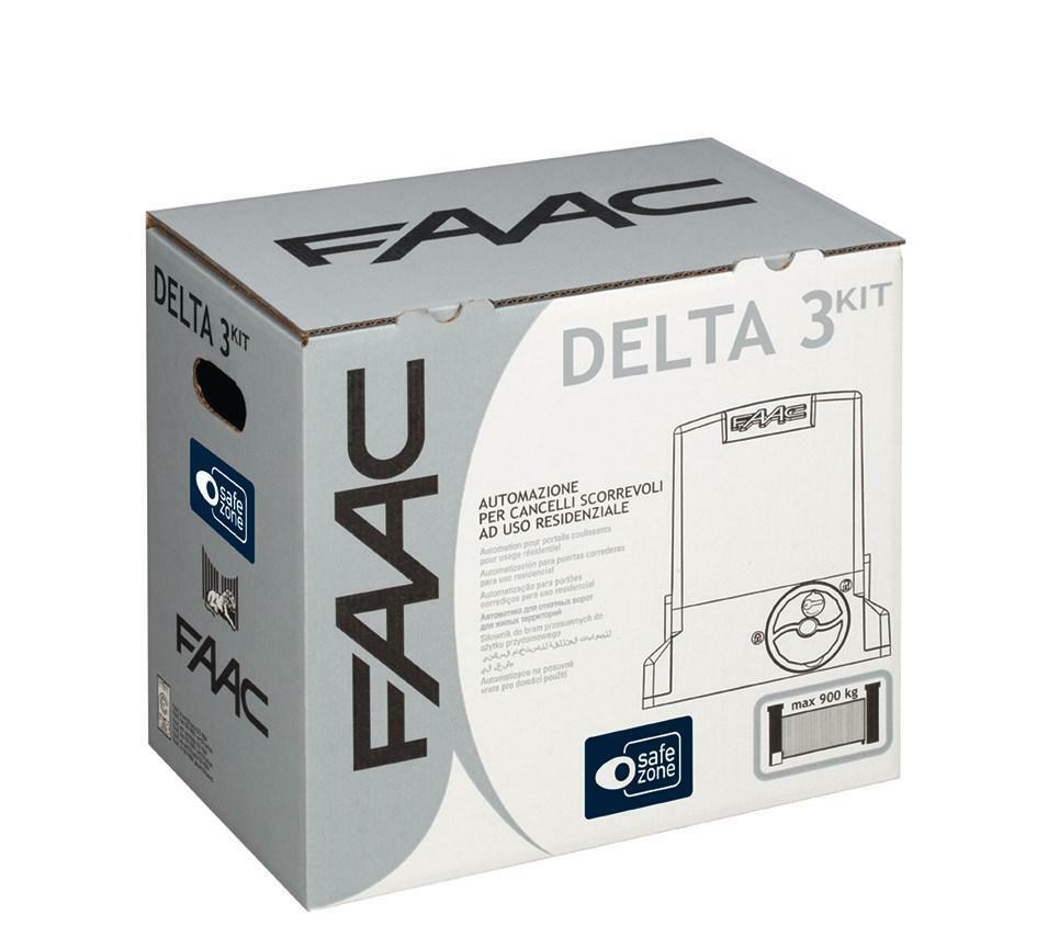 faac faac delta 3 kit 230v per automazione elettromeccanica peso max anta 900kg velocita' max 12m/min 105630445