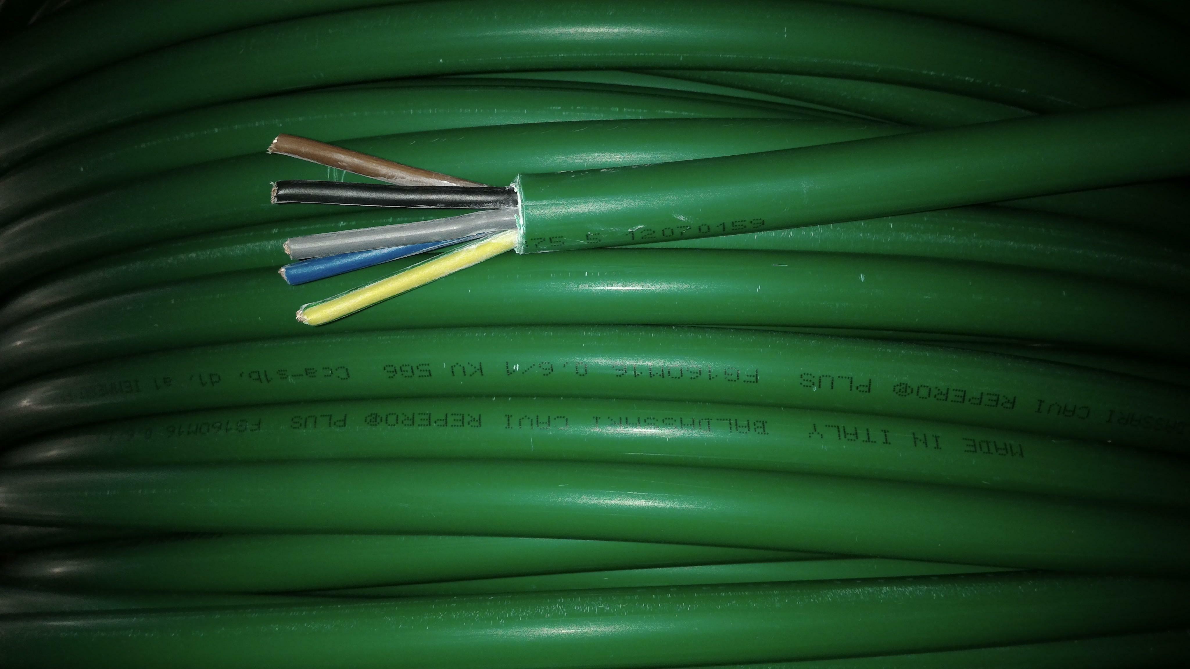 cavi cavi al metro cavo fg16om16 multipolare fg16 verde 5 conduttori da 6mmq con giallo verde fg7om1-5gx6 fg16om16-5gx6