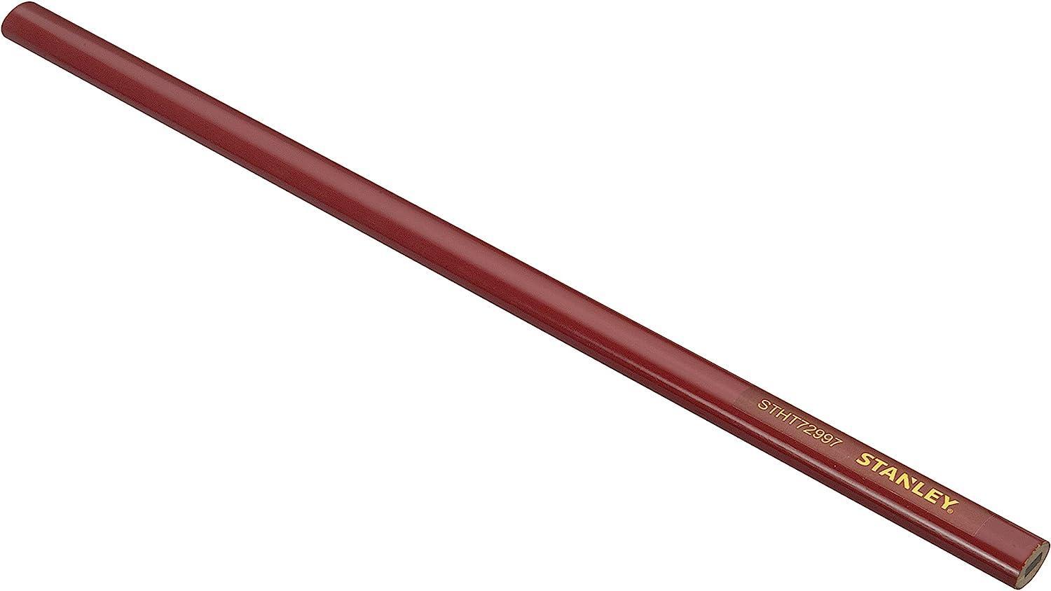stanley stanley matita rossa per falegnami a mina tenera stht1-72997