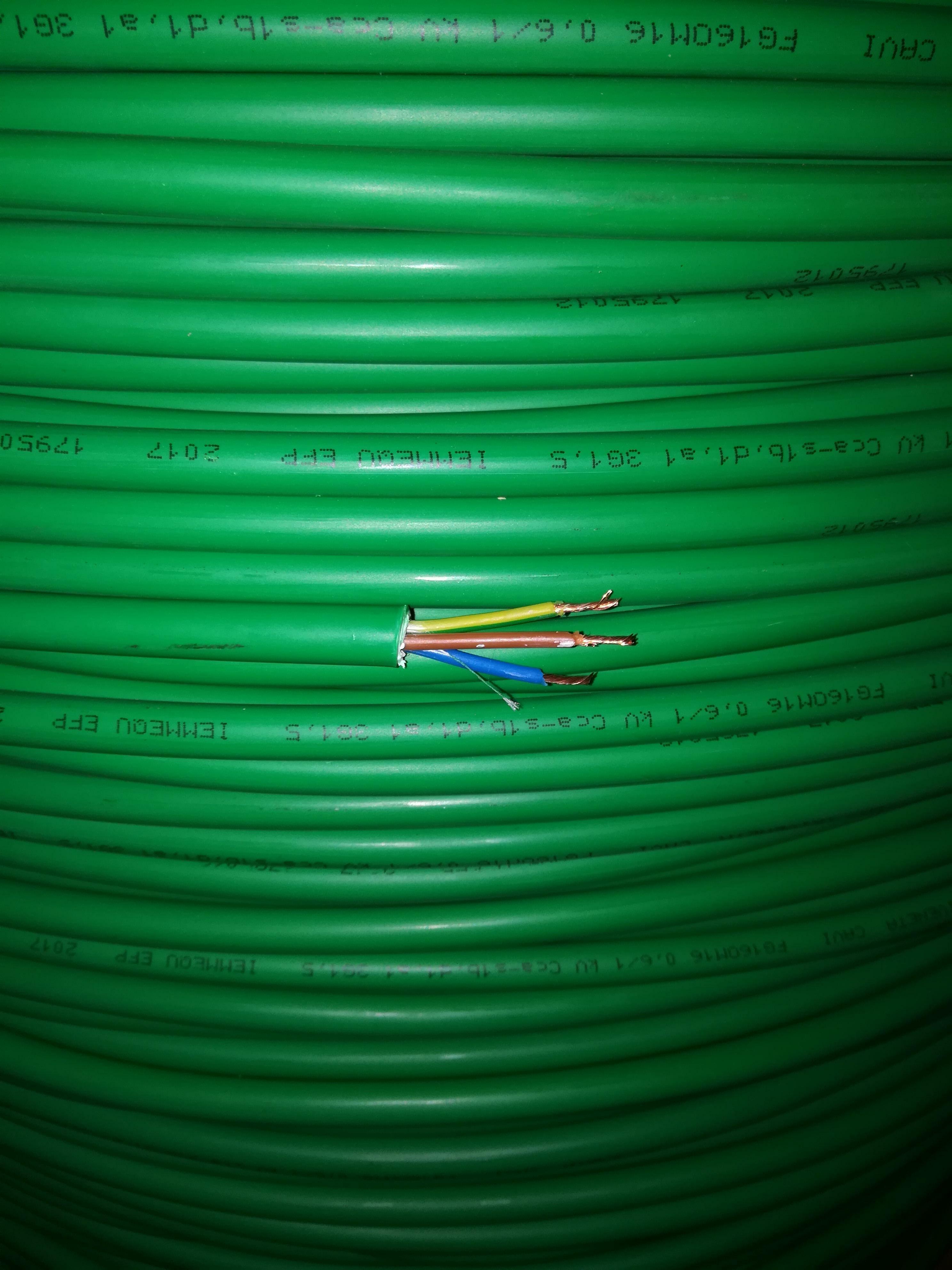 cavi cavi al metro cavo fg16om16 multipolare fg16 verde 3 conduttori da 1.5mmq con giallo verde fg7om1-3gx1,5 fg16om16-3gx1,5