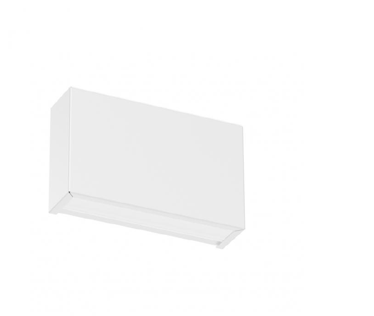 Lampada da parete led Linea Light Box W1 mono emissione 6W 2700K bianco -  8770M 01