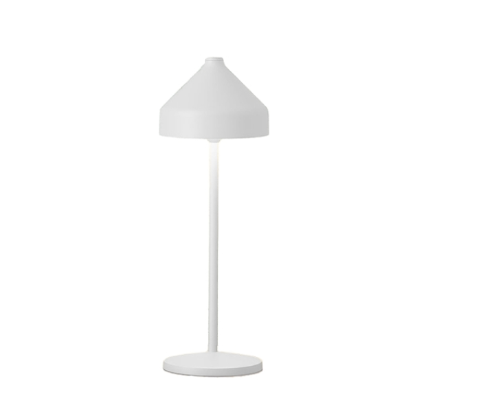 Lampada da tavolo led Zafferano Amelie ricaricabile 3W IP65 bianco - LD1090B3 01