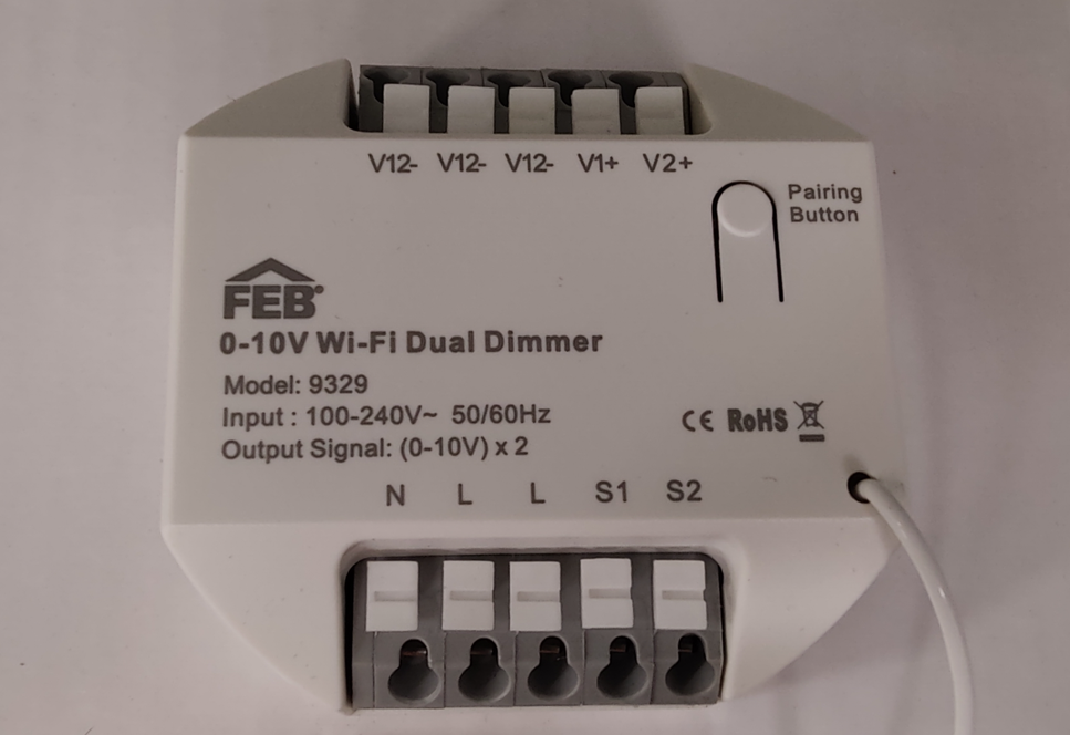 Dimmer smart wifi FEB Elettrica due canali 100-240V - 9329 01