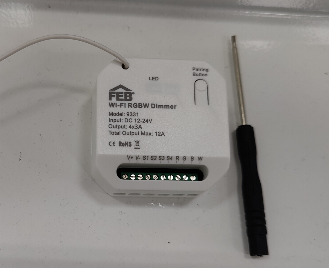 Dimmer smart wifi per strisce led RGB FEB Elettrica 12-24V max 12A - 9331 01