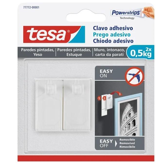 Chiodi adesivi Tesa Powerstrips bianco 2 pz - 77772-00001-00 01