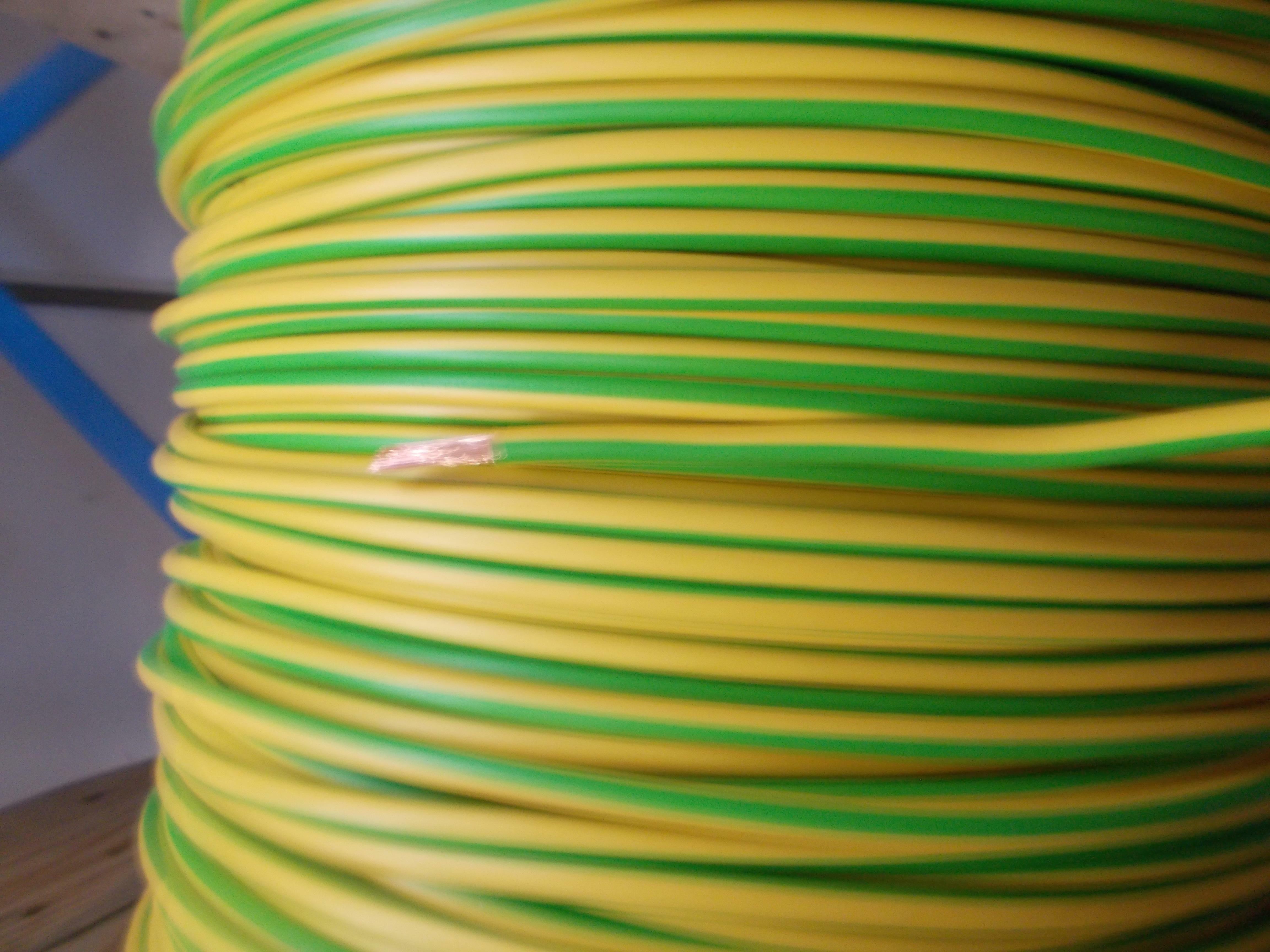 cavi cavi al metro cavo unipolare cordina fs17 giallo verde sezione 1x25mmq n07v-k1x25gv fs17-1x25gv