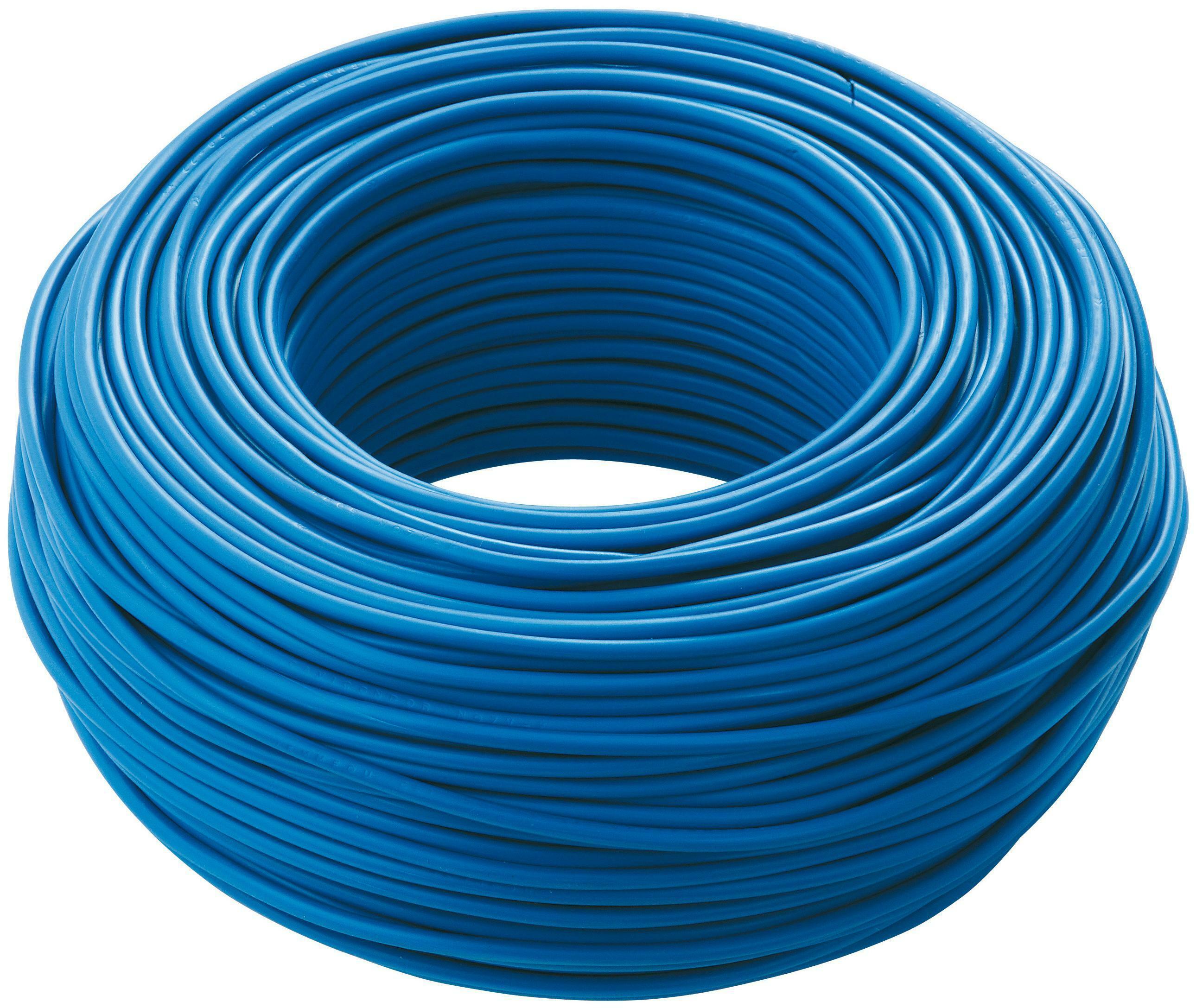 cavi cavi 100 metri cavo unipolare cordina fs17 blu sezione 1x1mmq n07v-k1x1bl fs17-1bl/b100