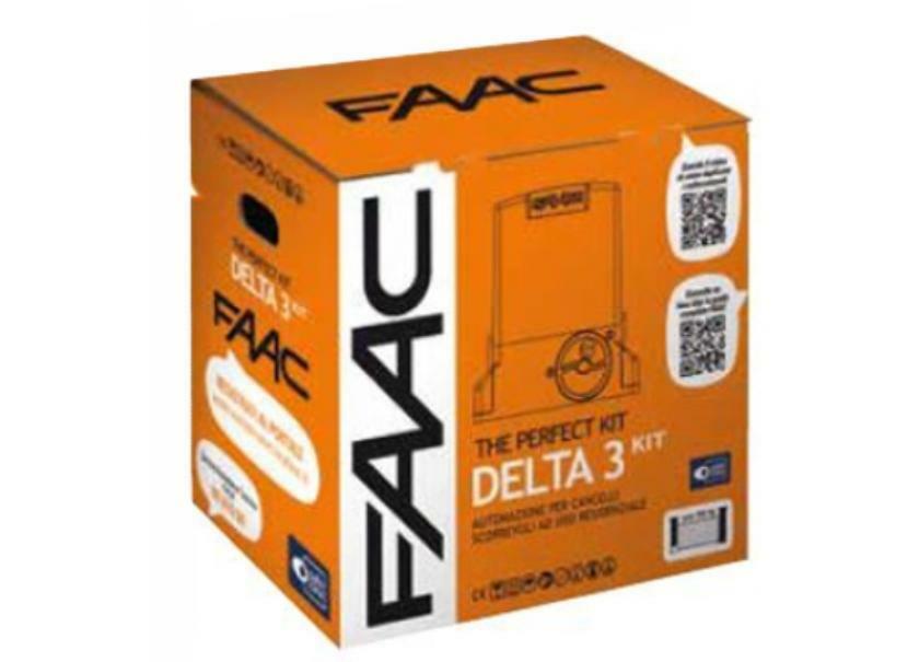 faac faac delta 3 kit 900kg uso residenziale per cancelli scorrevoli 105918
