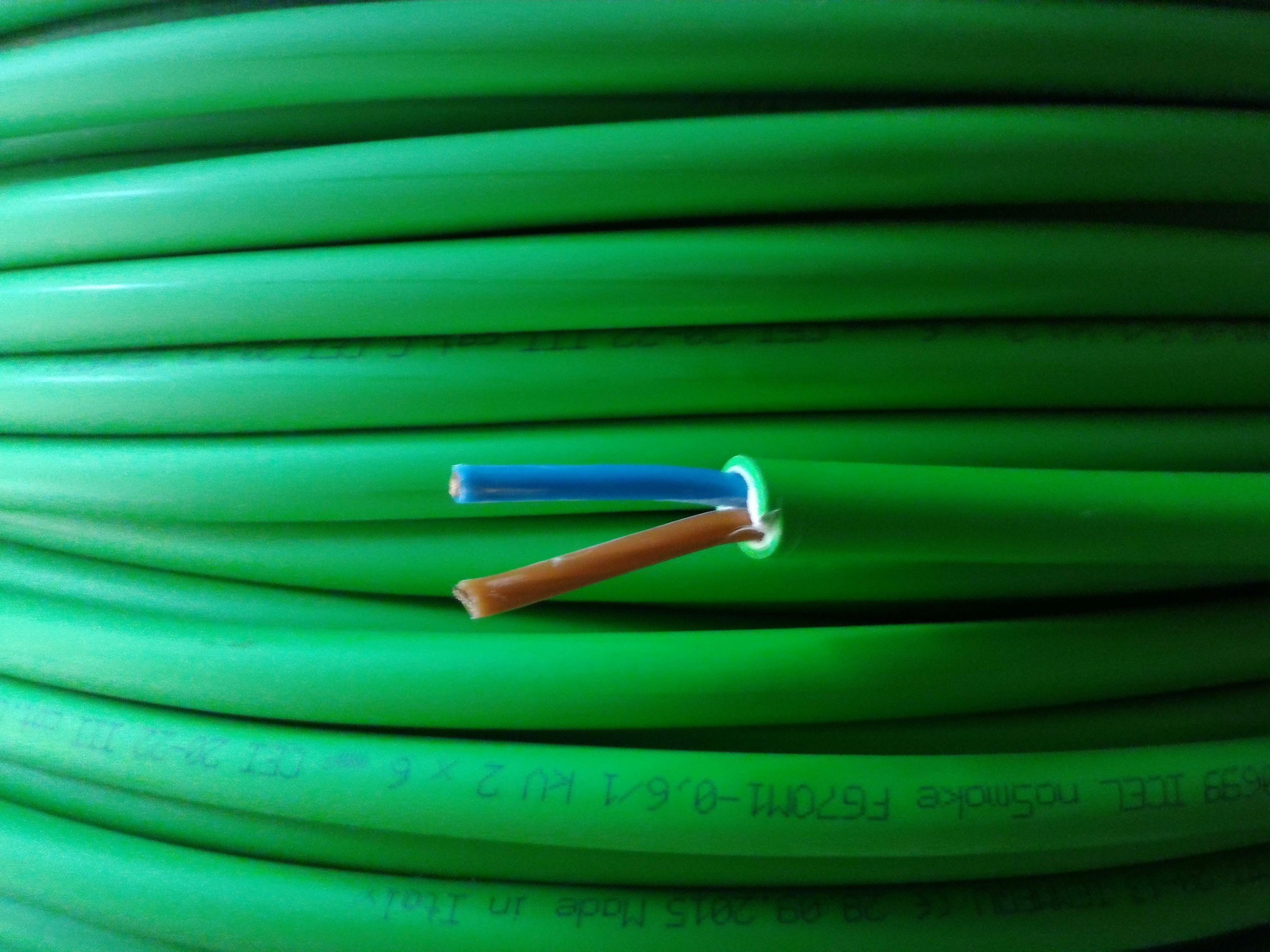 cavi cavi al metro cavo fg16om16 multipolare fg16 verde 2 conduttori da 6mmq senza giallo verde fg7om1-2x6 fg16om16-2x6