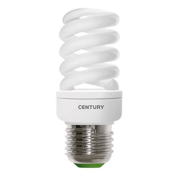 century century lampadina fluorescente spirale elite 11w luce calda e27 dd4e-112727