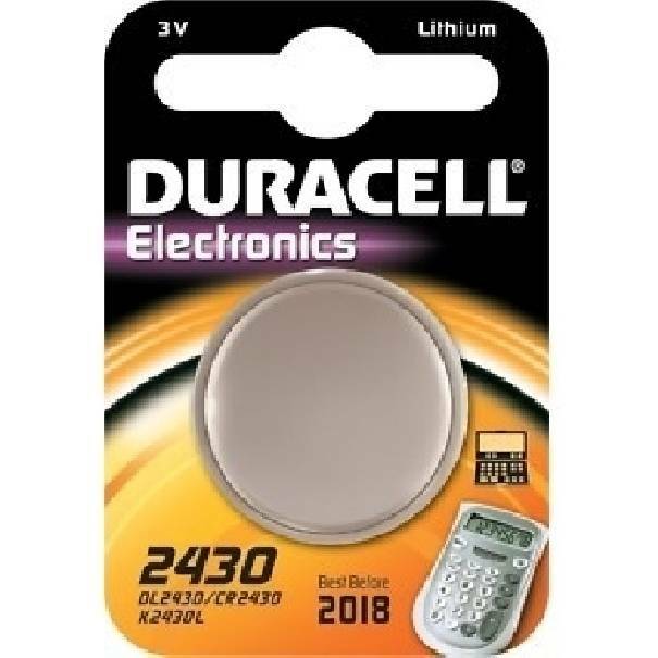 duracell duracell electronics pila bottone al litio 3v per orologi dl2430
