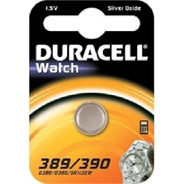 duracell duracell watch pila bottone argento 1,5v per orologi d389