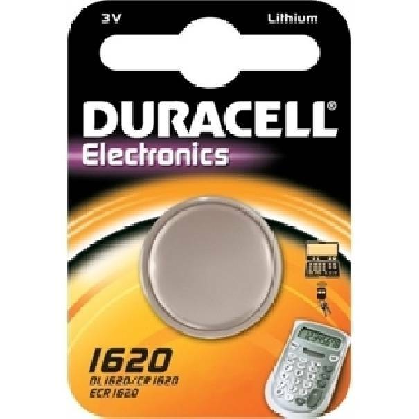 duracell duracell electronics pila bottone al litio 3v per calcolatrici dl1620