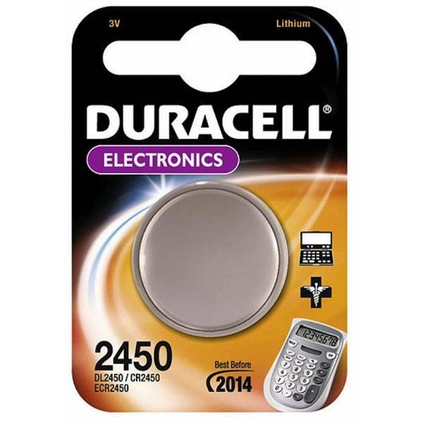 duracell duracell electronics pila bottone al litio 3v per apparecchi medicali dl2450
