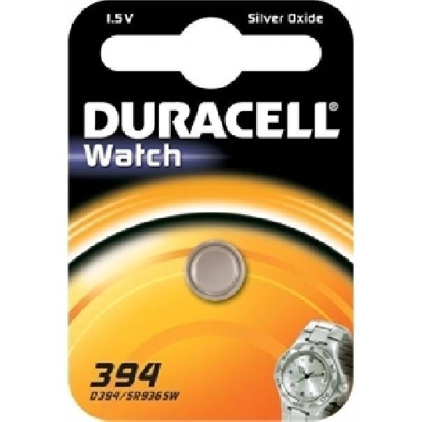 duracell duracell watch pila bottone argento 1,5v per orologi d394