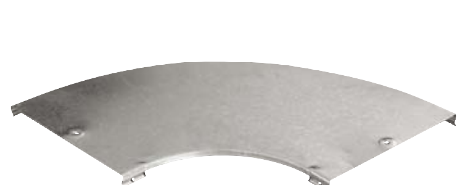 Coperchio curva piana Sati CPO 90 80mm acciaio zincato - 1050052 01