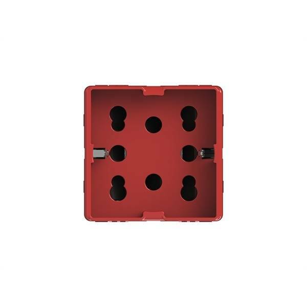 4 box 4 box presa side 2p+t multistandard per gewiss system rossa 4b.g20r.h21