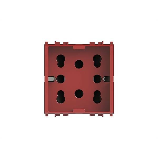 4 box 4 box presa polivalente side compatibile vimar plana 10/16a rossa 4b.v14r.h21