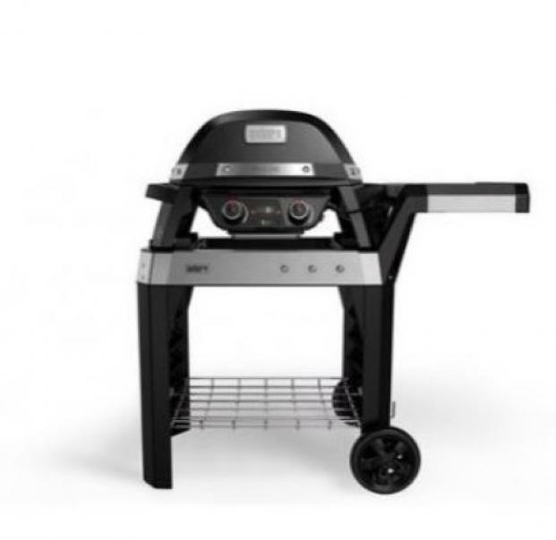 weber weber barbecue elettrico pulse 2000 con carrello 2 zone cottura 2200w colore nero 85010053