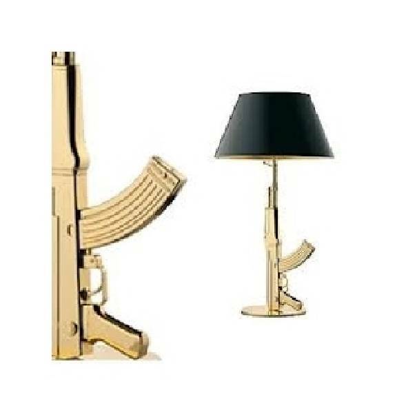 flos flos lampada guns table gun 150w oro f2954000
