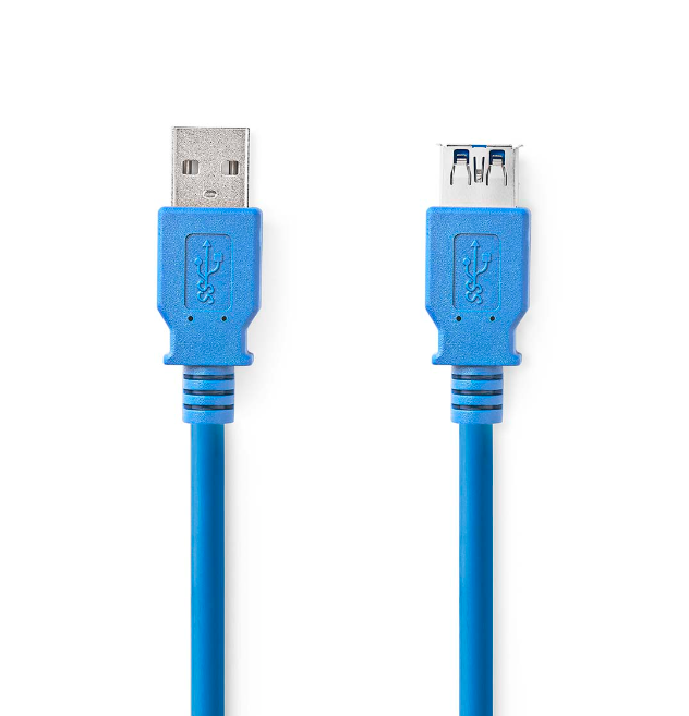 Cavo USB Nedis USB-A maschio / USB-A femmina da 2m blu - CCGP61010BU20 01