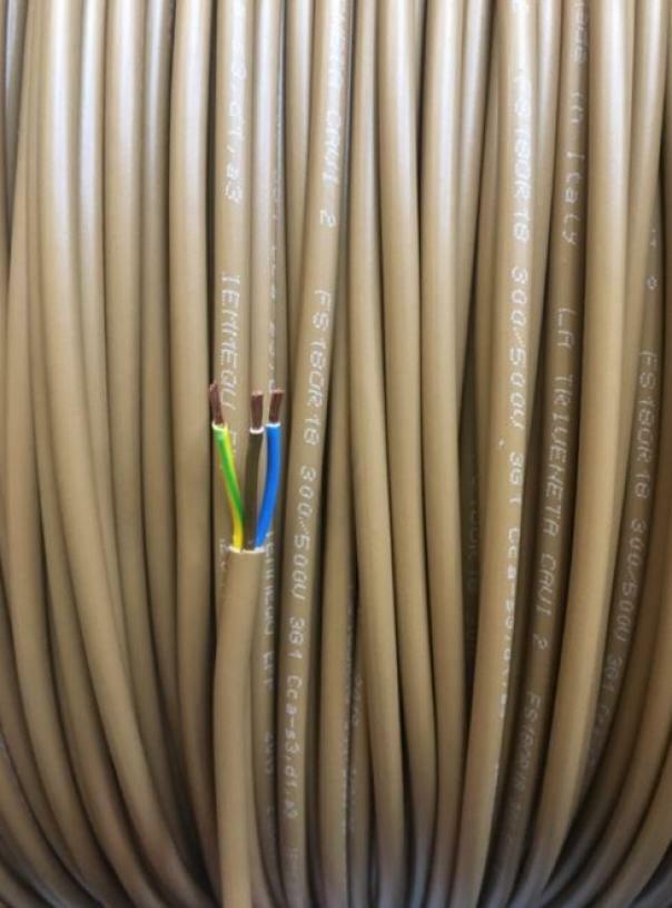 cavi cavi al metro cavo fror fs18 3 conduttori da 1mmq con giallo verde nofirefl-3gx1 fs18or18-3gx1