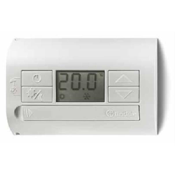 finder finder termostato digitale batteria a parete bianco 1t3190030000