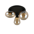  plafoniera nera opaca  