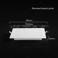  plafoniera led incasso 12w  