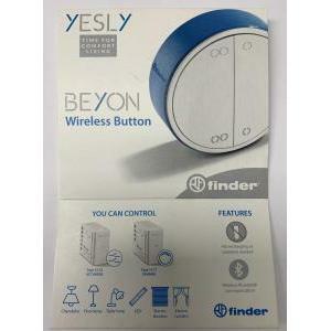 Yesly beyon pulsante wireless 2 canali colore bianco 1y.13.b10 1y13b10
