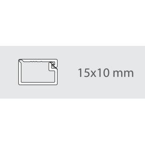 Minicanale biadesivo  2 m 15x10 mm bianco - lcd94.3