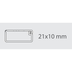Minicanale biadesivo  2 m 21x10 mm bianco - lcd1015.fg
