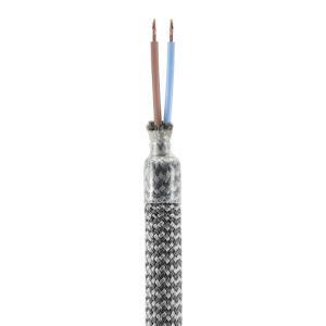 Kit tubo flessibile creative-cables rivestito in tessuto rm75 colore titanio satinato - kflex60tisrm75