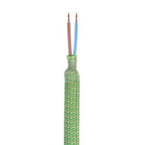 Kit tubo flessibile creative-cables rivestito in tessuto colore verde prato - kflex60vborm77