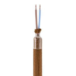 Kit tubo flessibile creative-cables rivestito in tessuto colore marrone - kflex60vnrm13