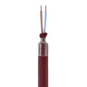 Kit tubo flessibile creative-cables di estensione rivestito in tessuto bordeaux  - kflex90tisrm19
