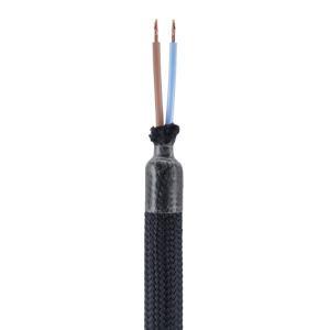 Kit tubo flessibile creative-cables di estensione rivestito in tessuto colore nero - kflex90vnrm04