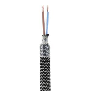 Kit tubo flessibile creative-cables di estensione rivestito in tessuto color nero ferro - kflex90vnrz30