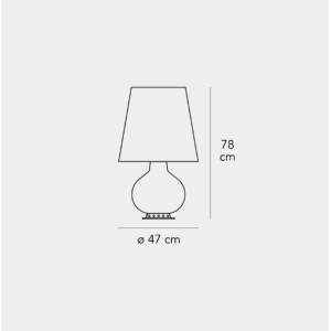Lampada da tavolo  fontana grande 1x max 100w e27 + 4x max 46w e27 + 2x max 30w e14 bianco -  f185310100bine