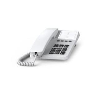 Telefono a filo gigaset da tavolo con 4 tasti di chiamata rapida bianco - desk400white