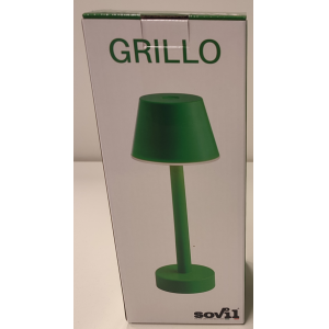 Lampada da tavolo led ricaricabile  grillo 3w 3000k verde - 97901/04