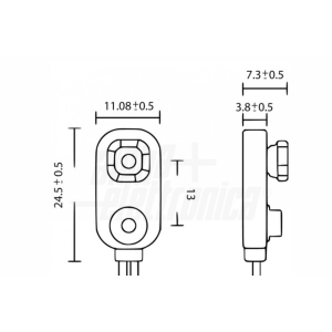 Connettore  per batteria 9v  -  38-100/b1