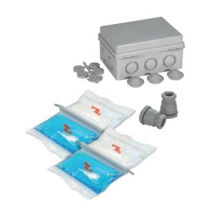 Kit cassetta giunzione raytech magic box con isolante gel grigio - magicbox150