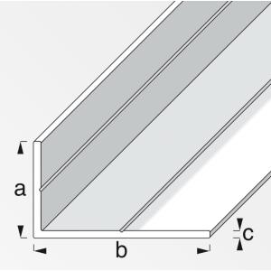Profilo angolare alfer aluminium 15.5x27.5x1.5mm 2.5m - 21706
