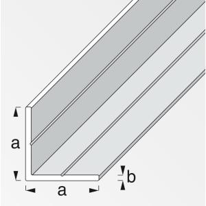 Canala angolare con lati uguali alfer aluminium 7,5x1mm lunghezza 1m - 25562